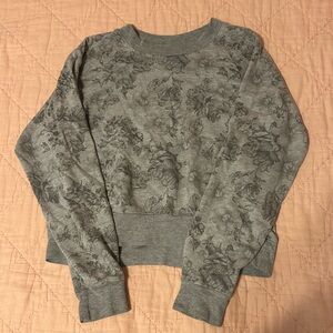 Vanilla Star Gray Floral Sweatshirt